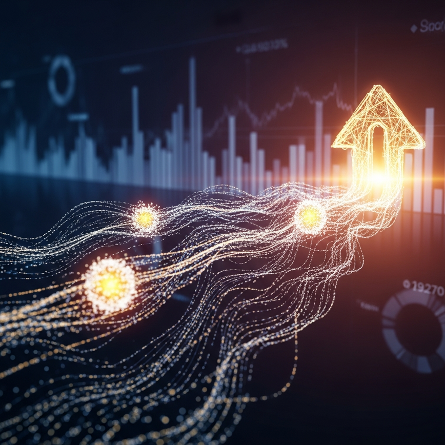 Visualizes the process of analyzing betting data and making strategic adjustments, emphasizing long-term discipline and the transformation of data into actionable insights.