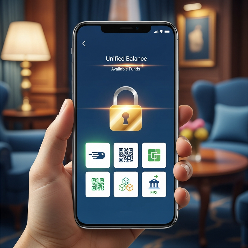展示统一账户在安全性和流程简化方面的优势，尤其是在存款和所有游戏类型共享单一余额方面。