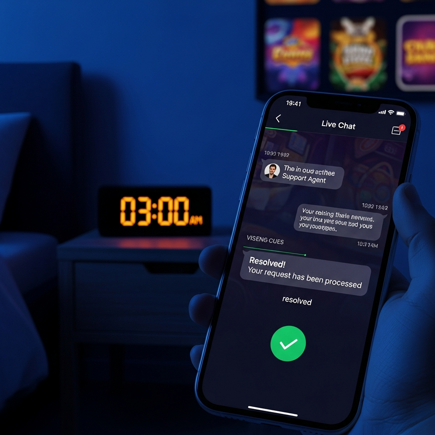 Depicts the critical nature of genuine 24/7 support during off-peak hours, specifically emphasizing responsiveness around 3 AM.
