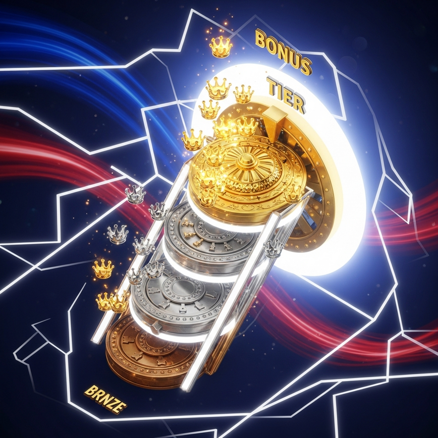 Illustrates the multi-tiered jackpot system and bonus game mechanics of Jackpot King slots.