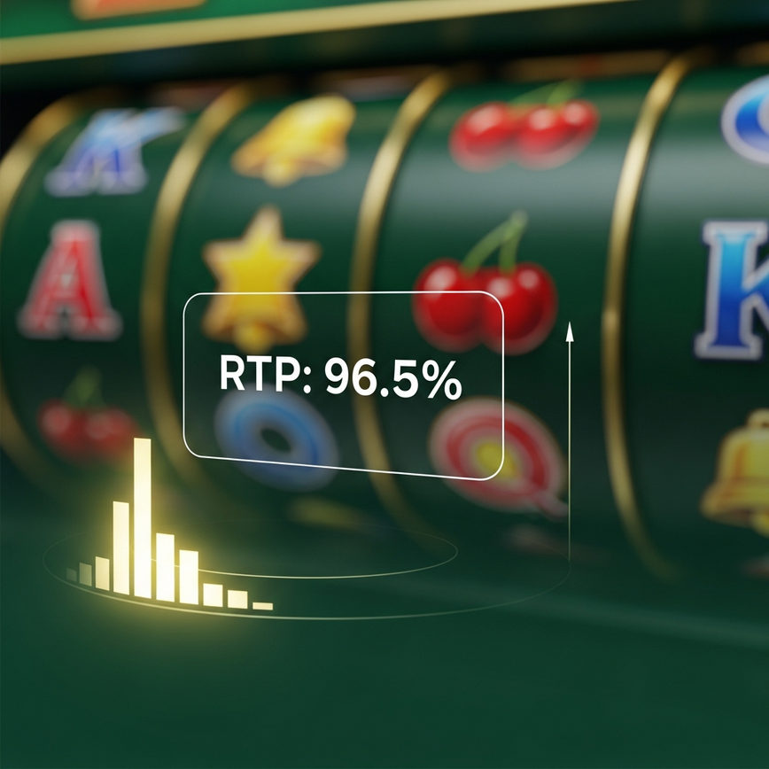 To visually explain the concept of Return to Player (RTP) within an online slot game context, emphasizing its importance for long-term player value.