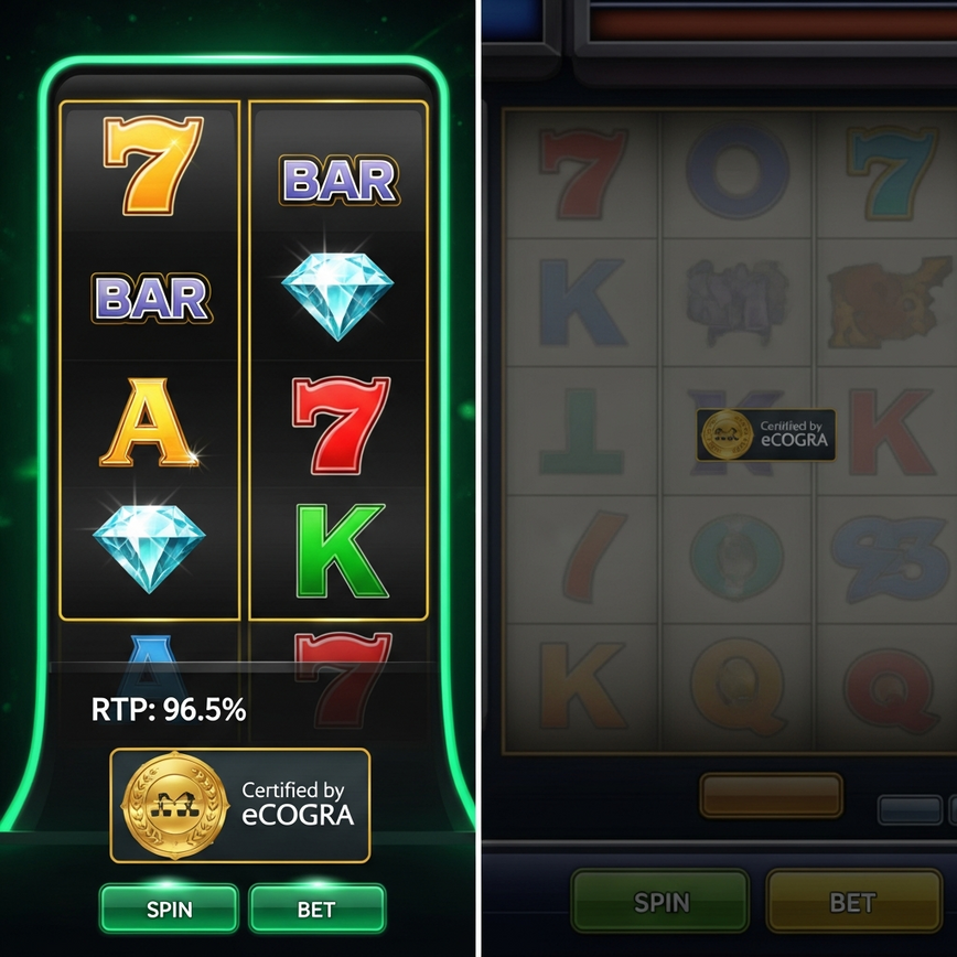 To illustrate the critical difference between certified, high-RTP slot games and unverified alternatives, highlighting fair play and trustworthiness.