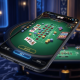 Sleek smartphone displaying a high-definition mobile live casino blackjack game interface with virtual cards and chips on an emerald felt, symbolizing smooth and premium gameplay.