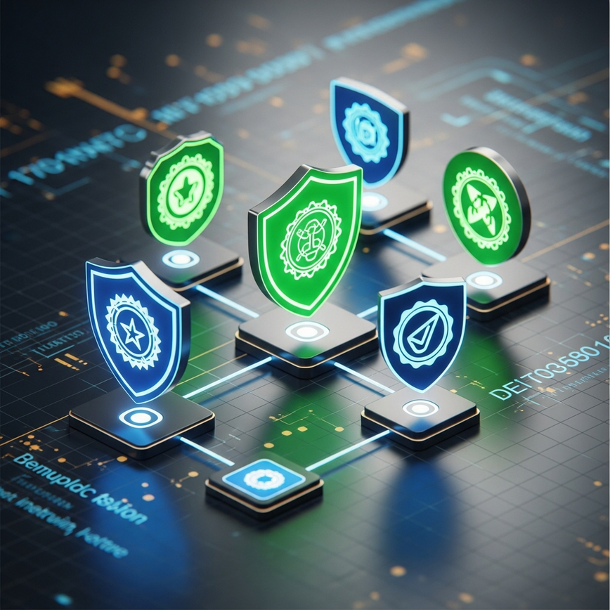 Illustrates the concept of regulatory compliance and independent auditing, highlighting the importance of bodies like MGA, eCOGRA, BMM Testlabs, and GLI for fair play and player protection.