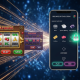 A visually dynamic image depicting the evolution of Malaysian online casinos over a decade, transitioning from a classic slot interface to a modern, mobile-first gaming lobby with security and licensing symbols, set against a luxurious digital backdrop.