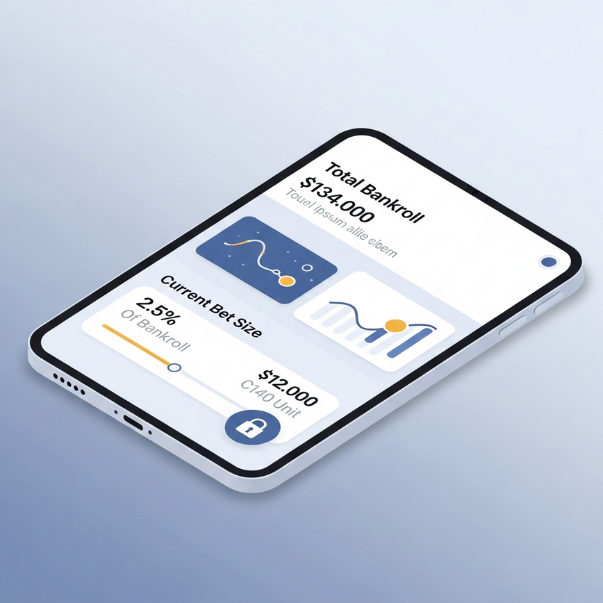 Illustrates the core concept of the '2-5% Rule' for managing bet sizes within a bankroll, emphasizing financial discipline.